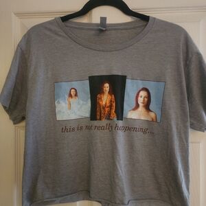 Gray Graphic Women's Top